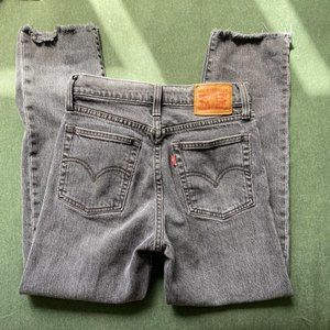 Levi's Black 501 Wedgie straight Jeans